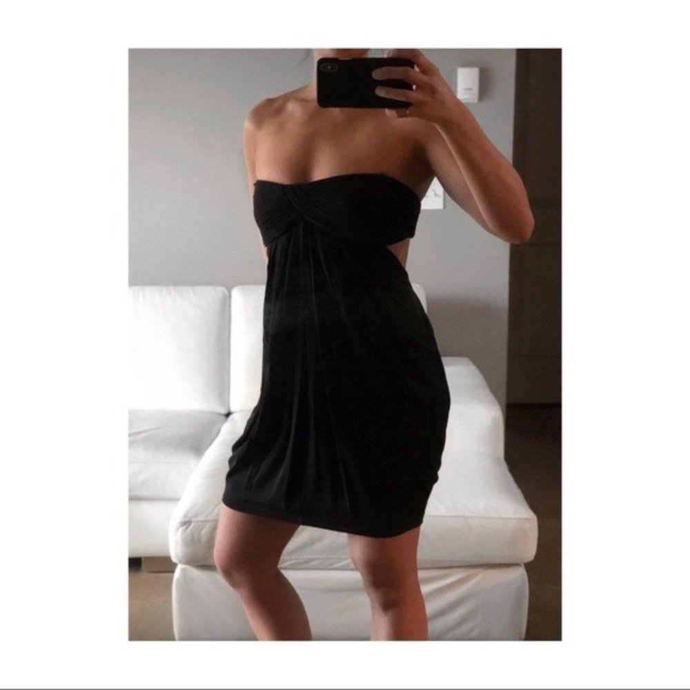 BCBG Tube Scoop Back Mini Dress